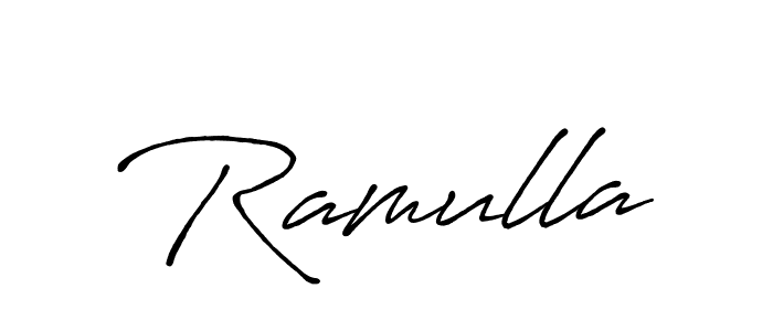 How to make Ramulla signature? Antro_Vectra_Bolder is a professional autograph style. Create handwritten signature for Ramulla name. Ramulla signature style 7 images and pictures png