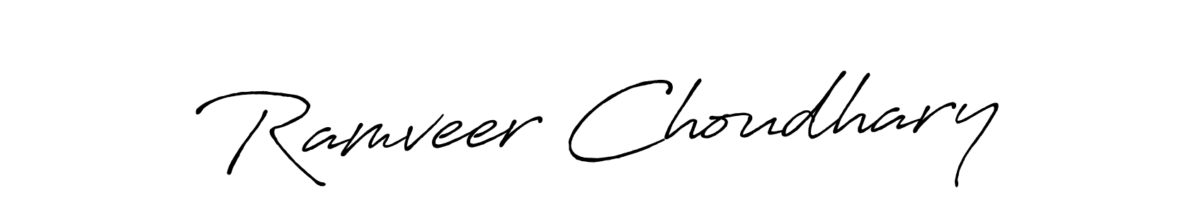 Ramveer Choudhary stylish signature style. Best Handwritten Sign (Antro_Vectra_Bolder) for my name. Handwritten Signature Collection Ideas for my name Ramveer Choudhary. Ramveer Choudhary signature style 7 images and pictures png