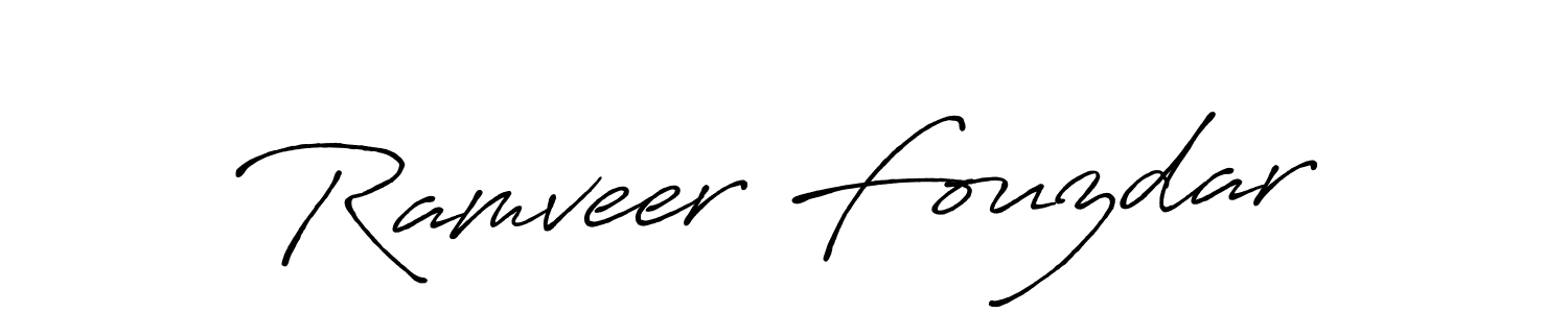 Make a beautiful signature design for name Ramveer Fouzdar. Use this online signature maker to create a handwritten signature for free. Ramveer Fouzdar signature style 7 images and pictures png