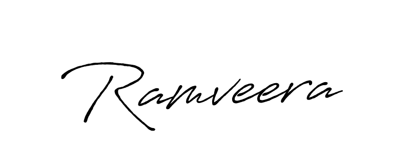 Design your own signature with our free online signature maker. With this signature software, you can create a handwritten (Antro_Vectra_Bolder) signature for name Ramveera. Ramveera signature style 7 images and pictures png