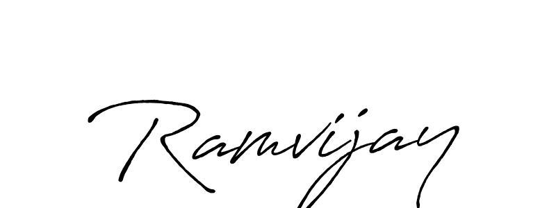 You can use this online signature creator to create a handwritten signature for the name Ramvijay. This is the best online autograph maker. Ramvijay signature style 7 images and pictures png