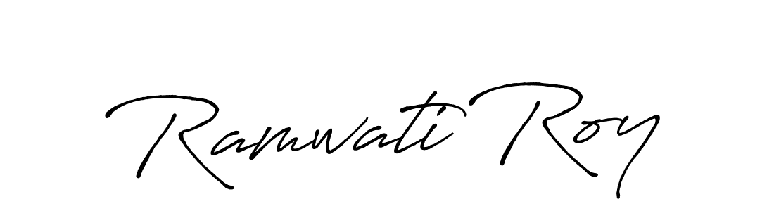 It looks lik you need a new signature style for name Ramwati Roy. Design unique handwritten (Antro_Vectra_Bolder) signature with our free signature maker in just a few clicks. Ramwati Roy signature style 7 images and pictures png