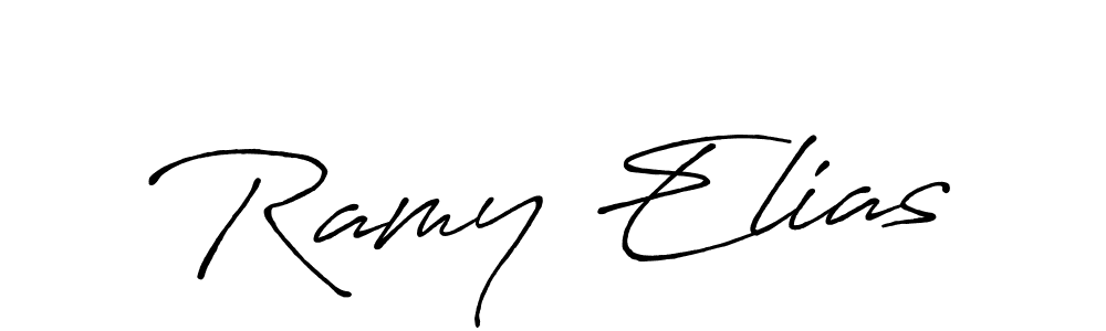 Make a beautiful signature design for name Ramy Elias. With this signature (Antro_Vectra_Bolder) style, you can create a handwritten signature for free. Ramy Elias signature style 7 images and pictures png