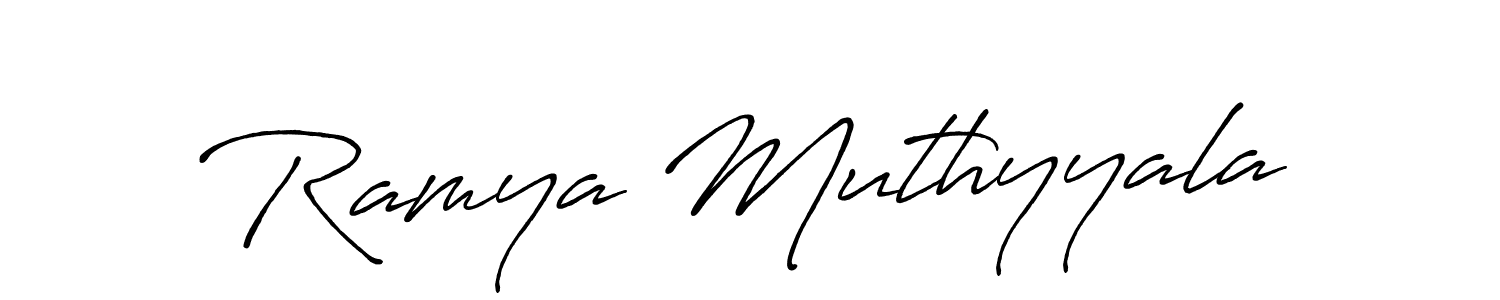 This is the best signature style for the Ramya Muthyyala name. Also you like these signature font (Antro_Vectra_Bolder). Mix name signature. Ramya Muthyyala signature style 7 images and pictures png