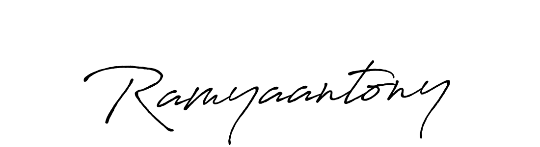 Once you've used our free online signature maker to create your best signature Antro_Vectra_Bolder style, it's time to enjoy all of the benefits that Ramyaantony name signing documents. Ramyaantony signature style 7 images and pictures png
