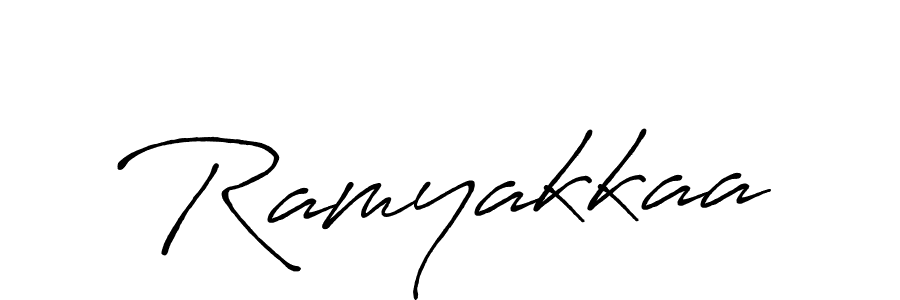 You should practise on your own different ways (Antro_Vectra_Bolder) to write your name (Ramyakkaa) in signature. don't let someone else do it for you. Ramyakkaa signature style 7 images and pictures png