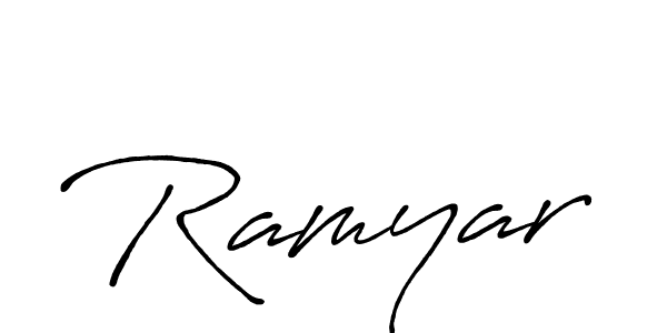 You should practise on your own different ways (Antro_Vectra_Bolder) to write your name (Ramyar) in signature. don't let someone else do it for you. Ramyar signature style 7 images and pictures png