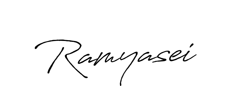 Antro_Vectra_Bolder is a professional signature style that is perfect for those who want to add a touch of class to their signature. It is also a great choice for those who want to make their signature more unique. Get Ramyasei name to fancy signature for free. Ramyasei signature style 7 images and pictures png