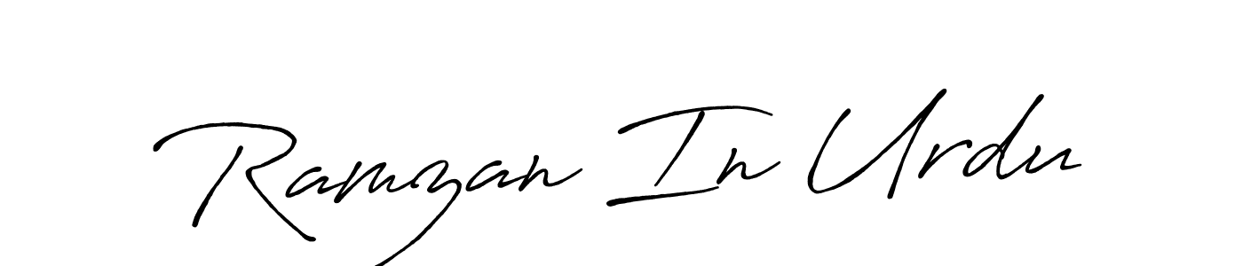 Design your own signature with our free online signature maker. With this signature software, you can create a handwritten (Antro_Vectra_Bolder) signature for name Ramzan In Urdu. Ramzan In Urdu signature style 7 images and pictures png