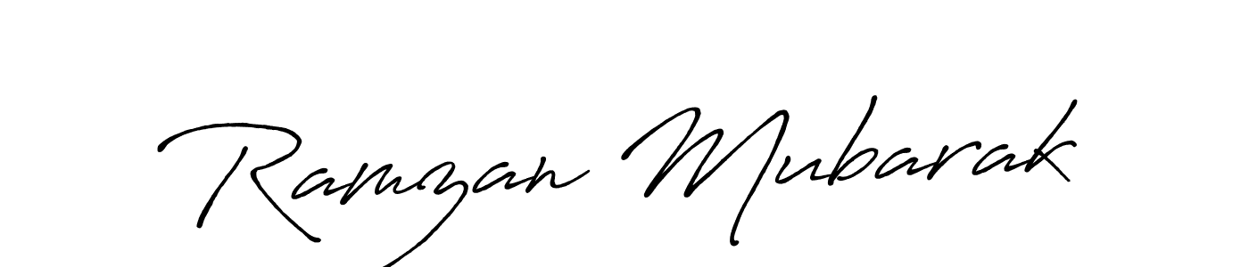 Use a signature maker to create a handwritten signature online. With this signature software, you can design (Antro_Vectra_Bolder) your own signature for name Ramzan Mubarak. Ramzan Mubarak signature style 7 images and pictures png