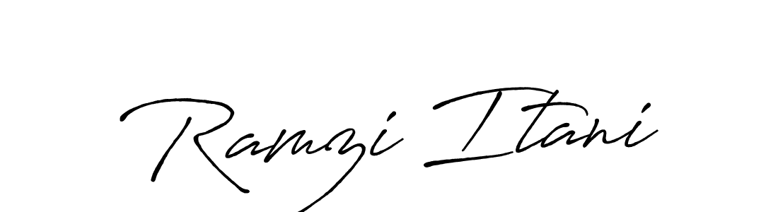 Make a beautiful signature design for name Ramzi Itani. Use this online signature maker to create a handwritten signature for free. Ramzi Itani signature style 7 images and pictures png