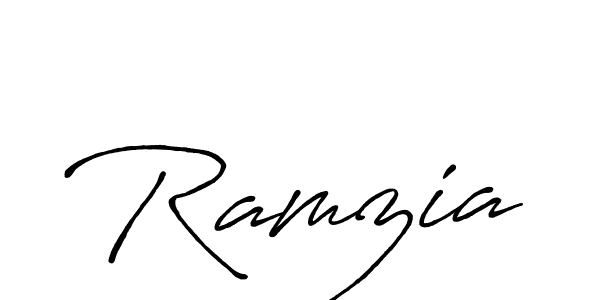 if you are searching for the best signature style for your name Ramzia. so please give up your signature search. here we have designed multiple signature styles  using Antro_Vectra_Bolder. Ramzia signature style 7 images and pictures png