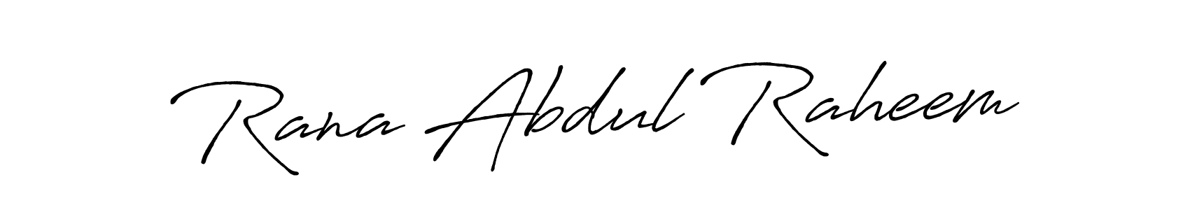 Also You can easily find your signature by using the search form. We will create Rana Abdul Raheem name handwritten signature images for you free of cost using Antro_Vectra_Bolder sign style. Rana Abdul Raheem signature style 7 images and pictures png