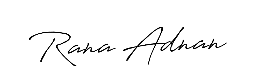 Rana Adnan stylish signature style. Best Handwritten Sign (Antro_Vectra_Bolder) for my name. Handwritten Signature Collection Ideas for my name Rana Adnan. Rana Adnan signature style 7 images and pictures png