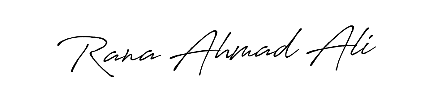 It looks lik you need a new signature style for name Rana Ahmad Ali. Design unique handwritten (Antro_Vectra_Bolder) signature with our free signature maker in just a few clicks. Rana Ahmad Ali signature style 7 images and pictures png