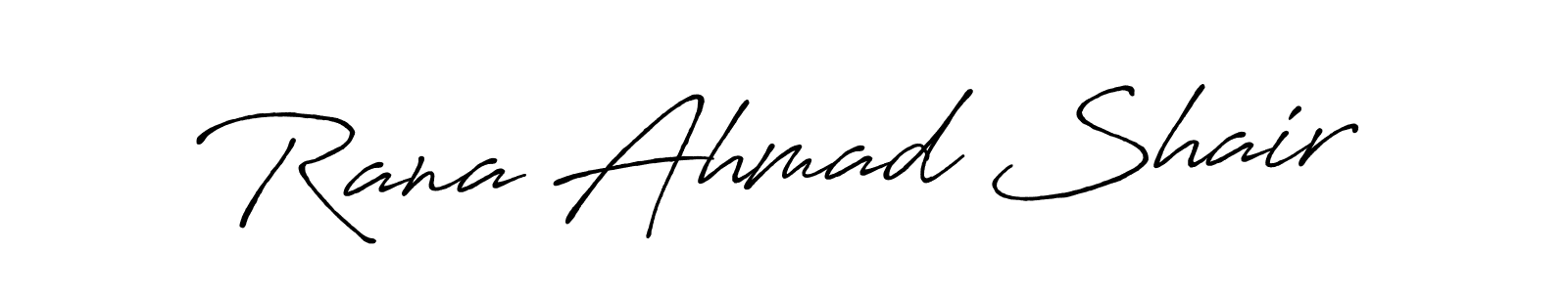 It looks lik you need a new signature style for name Rana Ahmad Shair. Design unique handwritten (Antro_Vectra_Bolder) signature with our free signature maker in just a few clicks. Rana Ahmad Shair signature style 7 images and pictures png