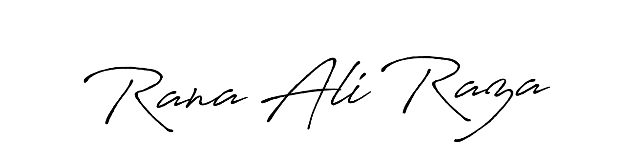 Rana Ali Raza stylish signature style. Best Handwritten Sign (Antro_Vectra_Bolder) for my name. Handwritten Signature Collection Ideas for my name Rana Ali Raza. Rana Ali Raza signature style 7 images and pictures png