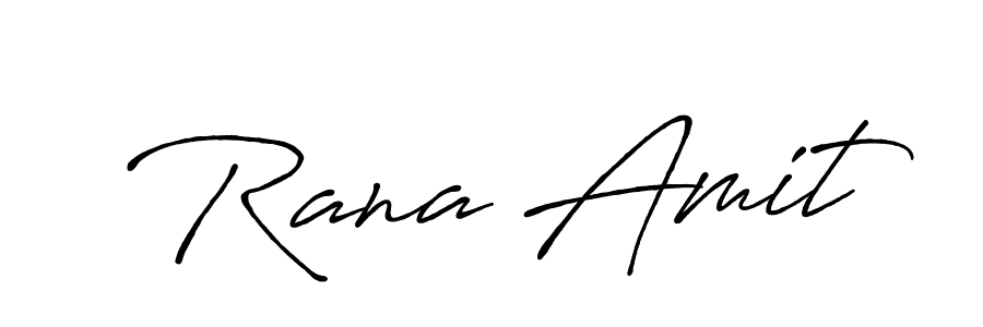 Create a beautiful signature design for name Rana Amit. With this signature (Antro_Vectra_Bolder) fonts, you can make a handwritten signature for free. Rana Amit signature style 7 images and pictures png