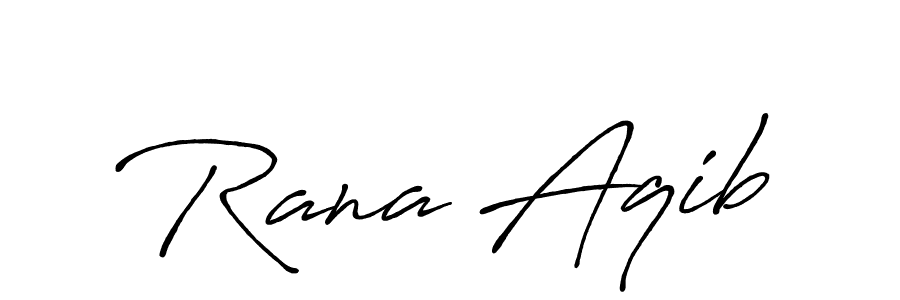 Design your own signature with our free online signature maker. With this signature software, you can create a handwritten (Antro_Vectra_Bolder) signature for name Rana Aqib. Rana Aqib signature style 7 images and pictures png