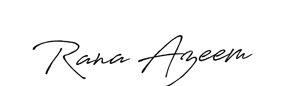 Also You can easily find your signature by using the search form. We will create Rana Azeem name handwritten signature images for you free of cost using Antro_Vectra_Bolder sign style. Rana Azeem signature style 7 images and pictures png