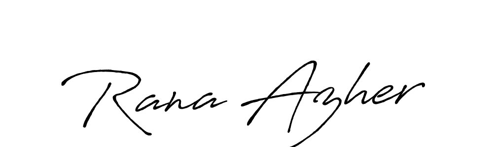 Here are the top 10 professional signature styles for the name Rana Azher. These are the best autograph styles you can use for your name. Rana Azher signature style 7 images and pictures png