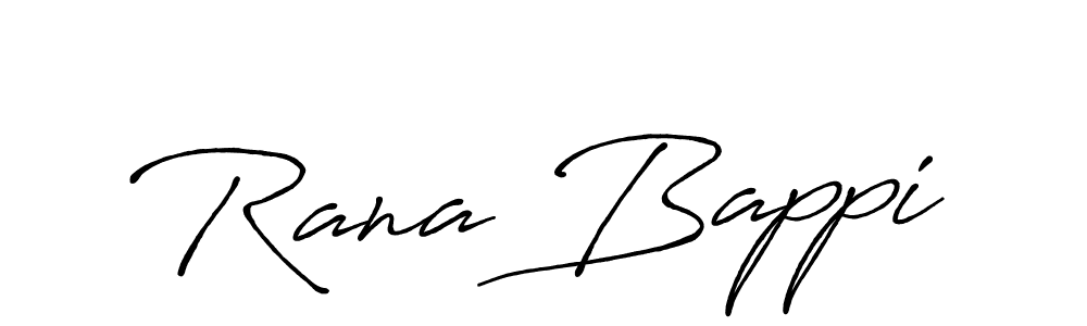 Create a beautiful signature design for name Rana Bappi. With this signature (Antro_Vectra_Bolder) fonts, you can make a handwritten signature for free. Rana Bappi signature style 7 images and pictures png