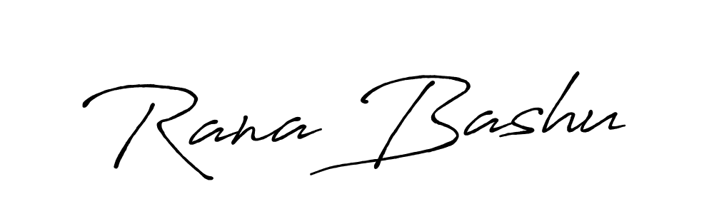 How to make Rana Bashu name signature. Use Antro_Vectra_Bolder style for creating short signs online. This is the latest handwritten sign. Rana Bashu signature style 7 images and pictures png