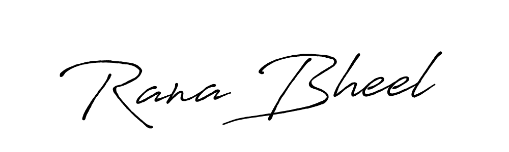 Rana Bheel stylish signature style. Best Handwritten Sign (Antro_Vectra_Bolder) for my name. Handwritten Signature Collection Ideas for my name Rana Bheel. Rana Bheel signature style 7 images and pictures png