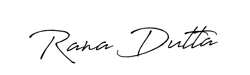 Also we have Rana Dutta name is the best signature style. Create professional handwritten signature collection using Antro_Vectra_Bolder autograph style. Rana Dutta signature style 7 images and pictures png