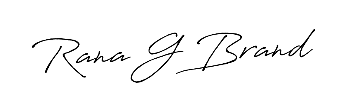 How to make Rana G Brand signature? Antro_Vectra_Bolder is a professional autograph style. Create handwritten signature for Rana G Brand name. Rana G Brand signature style 7 images and pictures png