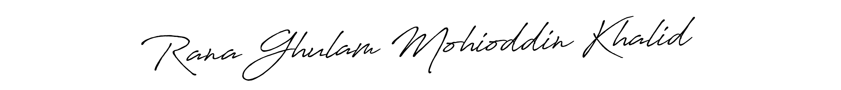 Use a signature maker to create a handwritten signature online. With this signature software, you can design (Antro_Vectra_Bolder) your own signature for name Rana Ghulam Mohioddin Khalid. Rana Ghulam Mohioddin Khalid signature style 7 images and pictures png