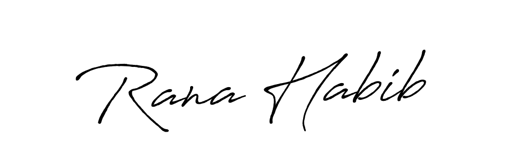 It looks lik you need a new signature style for name Rana Habib. Design unique handwritten (Antro_Vectra_Bolder) signature with our free signature maker in just a few clicks. Rana Habib signature style 7 images and pictures png