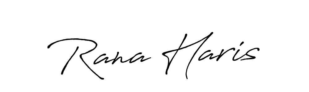 Make a short Rana Haris signature style. Manage your documents anywhere anytime using Antro_Vectra_Bolder. Create and add eSignatures, submit forms, share and send files easily. Rana Haris signature style 7 images and pictures png