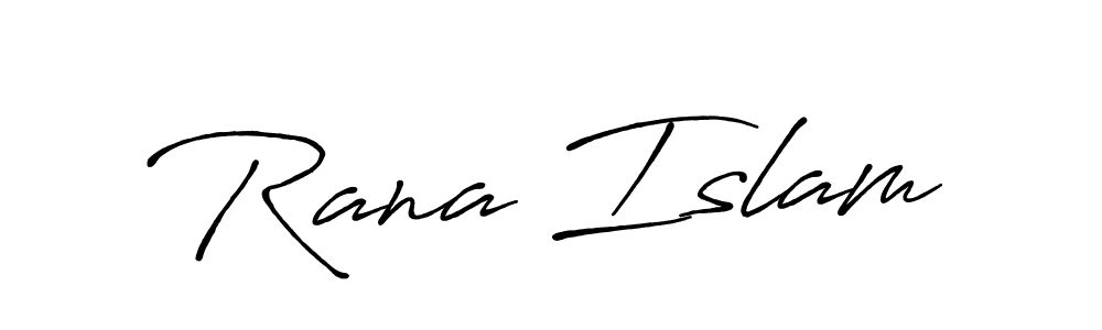 Also You can easily find your signature by using the search form. We will create Rana Islam name handwritten signature images for you free of cost using Antro_Vectra_Bolder sign style. Rana Islam signature style 7 images and pictures png