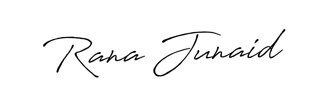 Make a beautiful signature design for name Rana Junaid. With this signature (Antro_Vectra_Bolder) style, you can create a handwritten signature for free. Rana Junaid signature style 7 images and pictures png