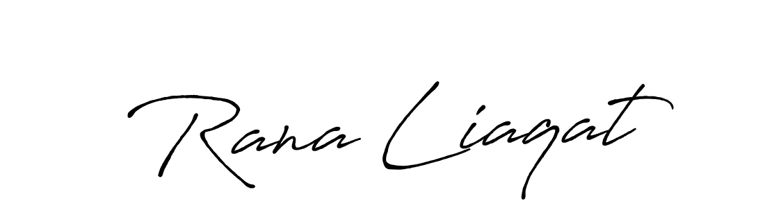 Also we have Rana Liaqat name is the best signature style. Create professional handwritten signature collection using Antro_Vectra_Bolder autograph style. Rana Liaqat signature style 7 images and pictures png