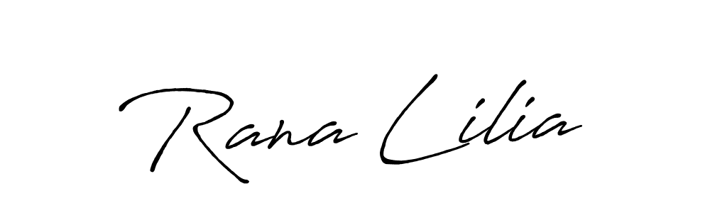 Design your own signature with our free online signature maker. With this signature software, you can create a handwritten (Antro_Vectra_Bolder) signature for name Rana Lilia. Rana Lilia signature style 7 images and pictures png