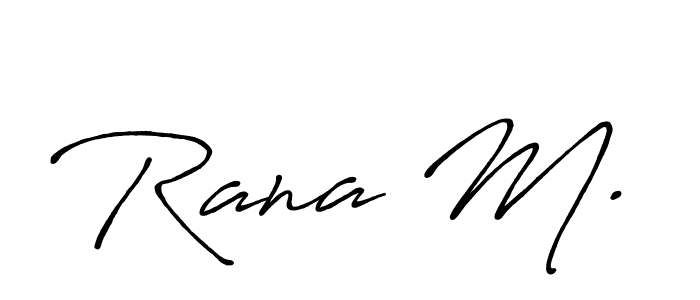 Best and Professional Signature Style for Rana M.. Antro_Vectra_Bolder Best Signature Style Collection. Rana M. signature style 7 images and pictures png