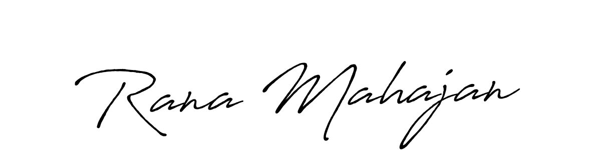 Rana Mahajan stylish signature style. Best Handwritten Sign (Antro_Vectra_Bolder) for my name. Handwritten Signature Collection Ideas for my name Rana Mahajan. Rana Mahajan signature style 7 images and pictures png