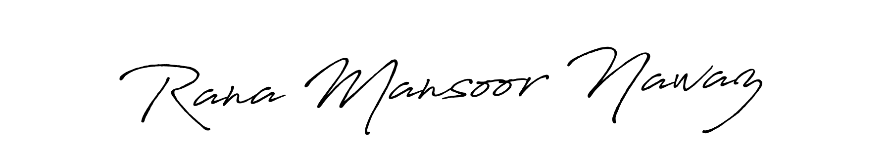 Also we have Rana Mansoor Nawaz name is the best signature style. Create professional handwritten signature collection using Antro_Vectra_Bolder autograph style. Rana Mansoor Nawaz signature style 7 images and pictures png