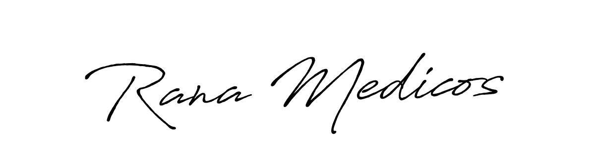 Design your own signature with our free online signature maker. With this signature software, you can create a handwritten (Antro_Vectra_Bolder) signature for name Rana Medicos. Rana Medicos signature style 7 images and pictures png