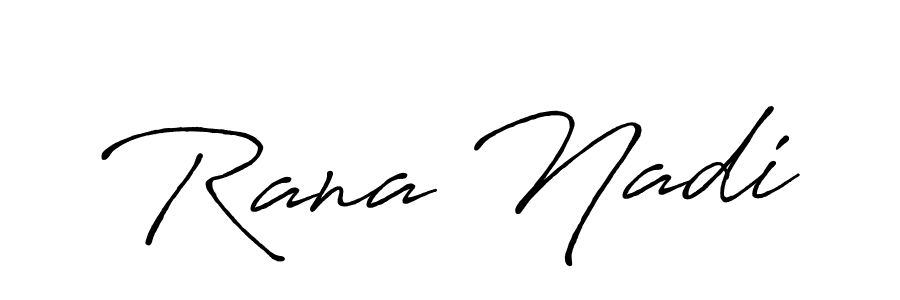 How to make Rana Nadi signature? Antro_Vectra_Bolder is a professional autograph style. Create handwritten signature for Rana Nadi name. Rana Nadi signature style 7 images and pictures png