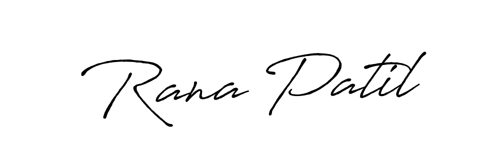 Also we have Rana Patil name is the best signature style. Create professional handwritten signature collection using Antro_Vectra_Bolder autograph style. Rana Patil signature style 7 images and pictures png
