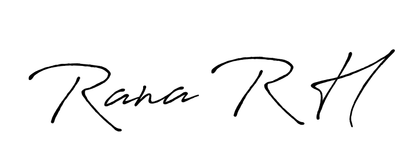 It looks lik you need a new signature style for name Rana R H. Design unique handwritten (Antro_Vectra_Bolder) signature with our free signature maker in just a few clicks. Rana R H signature style 7 images and pictures png