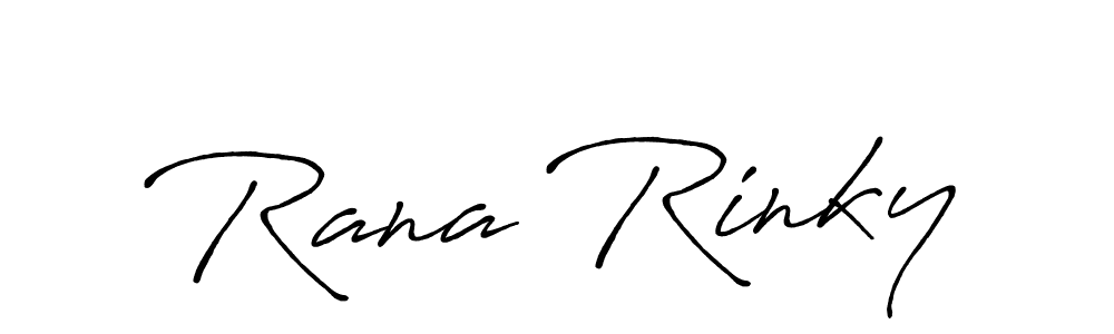 Make a beautiful signature design for name Rana Rinky. Use this online signature maker to create a handwritten signature for free. Rana Rinky signature style 7 images and pictures png