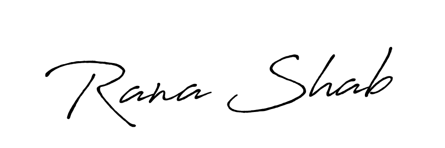 Make a beautiful signature design for name Rana Shab. Use this online signature maker to create a handwritten signature for free. Rana Shab signature style 7 images and pictures png