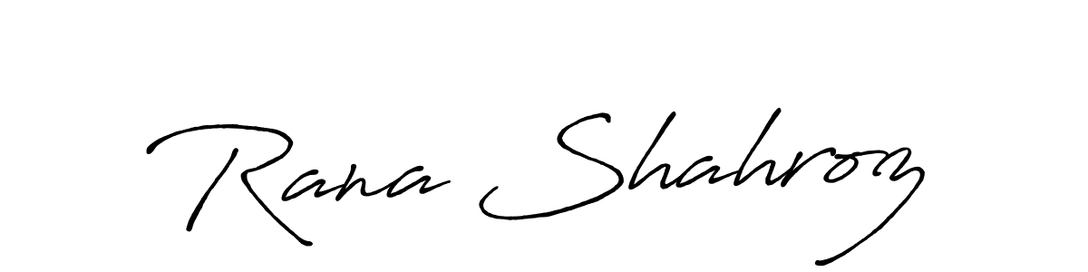 Rana Shahroz stylish signature style. Best Handwritten Sign (Antro_Vectra_Bolder) for my name. Handwritten Signature Collection Ideas for my name Rana Shahroz. Rana Shahroz signature style 7 images and pictures png