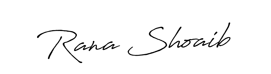 Rana Shoaib stylish signature style. Best Handwritten Sign (Antro_Vectra_Bolder) for my name. Handwritten Signature Collection Ideas for my name Rana Shoaib. Rana Shoaib signature style 7 images and pictures png