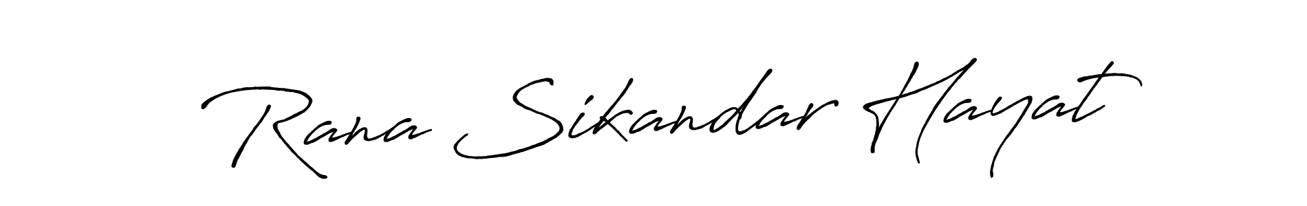 How to make Rana Sikandar Hayat name signature. Use Antro_Vectra_Bolder style for creating short signs online. This is the latest handwritten sign. Rana Sikandar Hayat signature style 7 images and pictures png