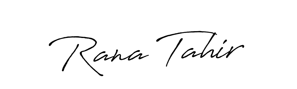 Also You can easily find your signature by using the search form. We will create Rana Tahir name handwritten signature images for you free of cost using Antro_Vectra_Bolder sign style. Rana Tahir signature style 7 images and pictures png